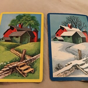 NOS Vintage playing card swap card junk journal scrapbooking