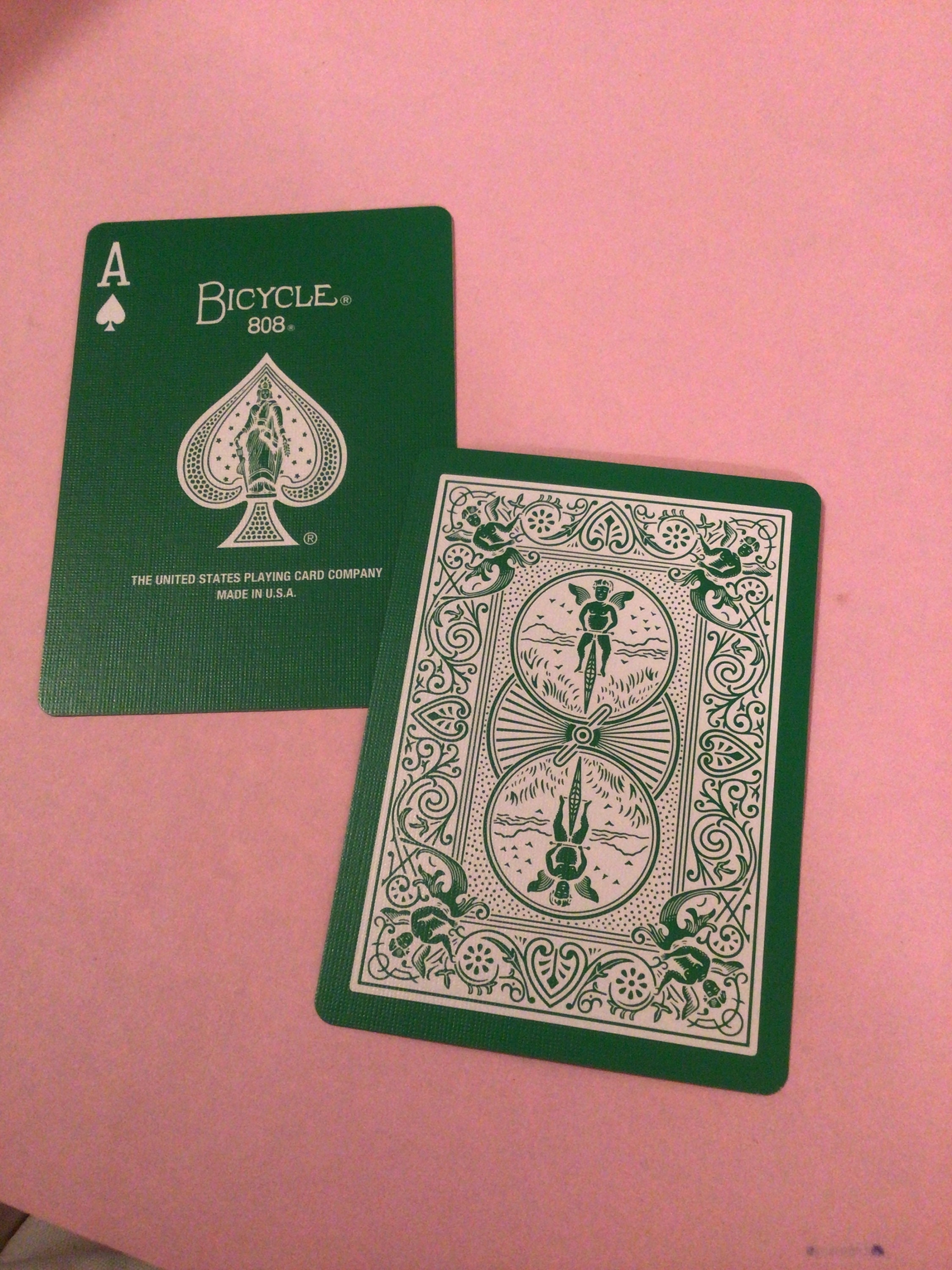 Original 1919 Bicycle Thistle Back Playing Card Deck 52 Cards with Box