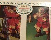 1993 nos Vintage advertising playing cards Coca-Cola double deck Christmas Limited addition