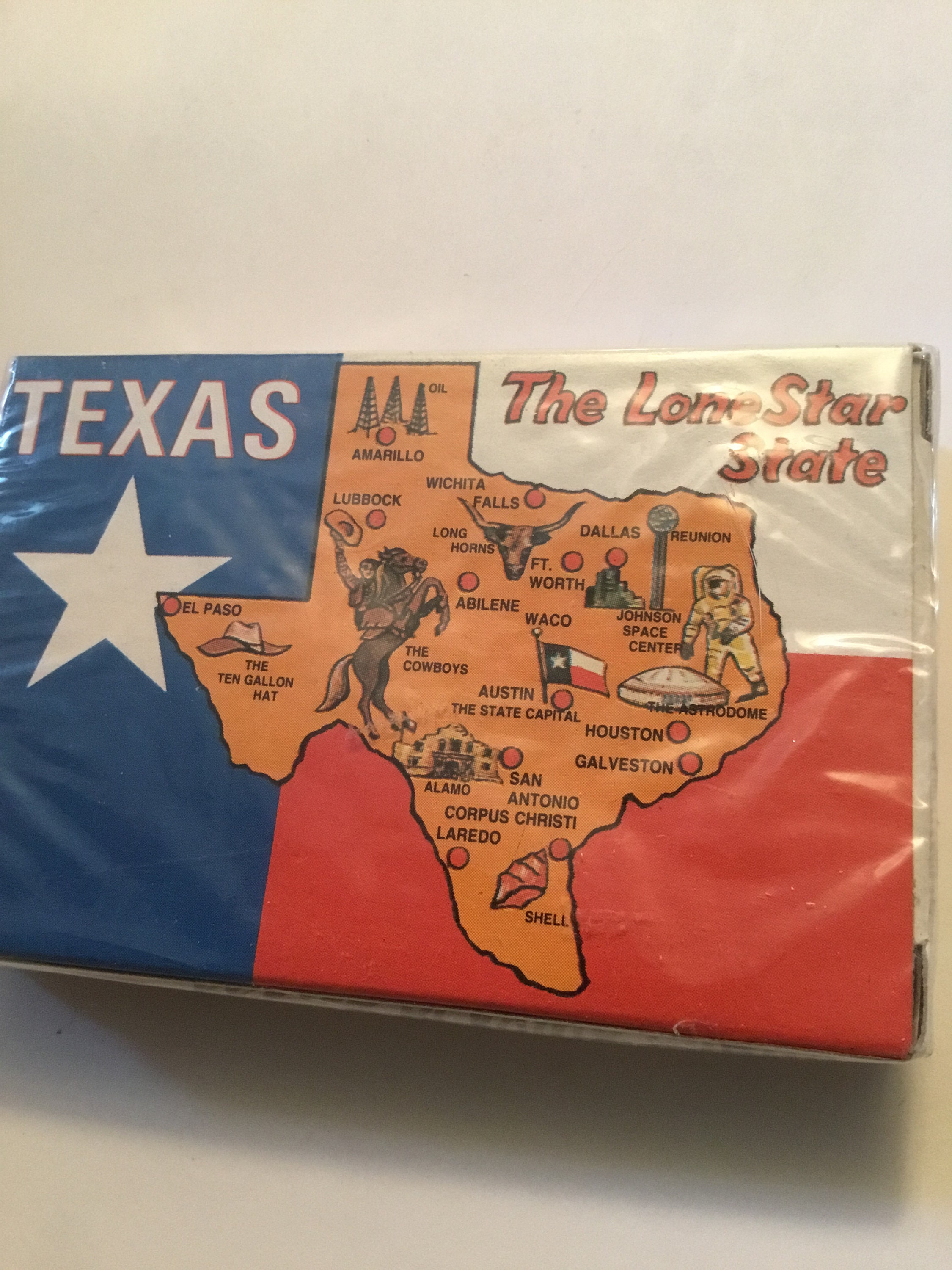 Souvenir Playing Cards Texas The Lone Star State 