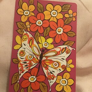 NOS Vintage playing card swap card junk journal scrapbooking