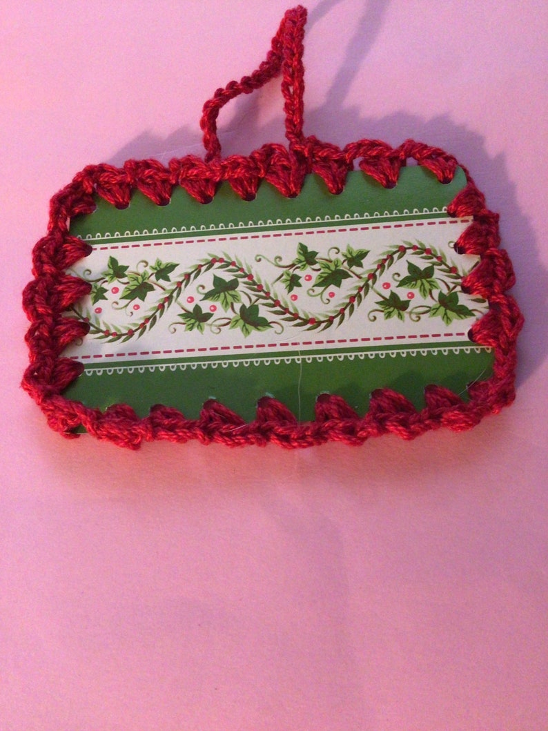 Vintage Christmas Playing Card Christmas Ornament Hangtag Gift Etsy
