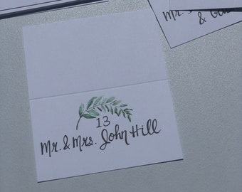 Personalized Hand-Lettered Place Cards (50 count)