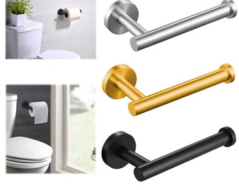 Modern Bathroom Wall Mounted Toilet Paper Holder 304 Stainless Steel Accessories Towel Handle Bar Decorative