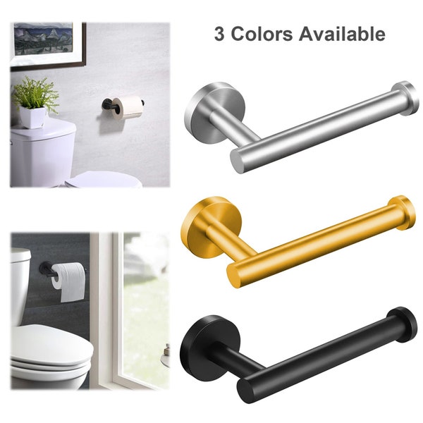 Modern Bathroom Wall Mounted Toilet Paper Holder 304 Stainless Steel Accessories Towel Handle Bar Decorative