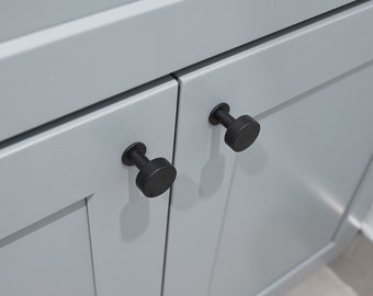 Modern Stainless Steel Cabinet Knob: Brushed Nickel, Black, Satin Brass