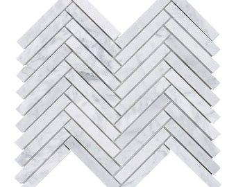 Cream Gray Quartzite Herringbone Mosaic Tile, Kitchen Backsplash
