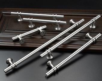 Brushed Nickel Cabinet Handles: Modern Stainless Steel Drawer Pulls
