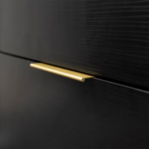 Modket Satin Gold Finger Edge Pull Cabinet Door handle Bar Back Mount Drawer