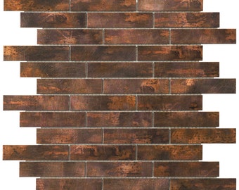 Antique Copper Stainless Steel Mosaic Tile: Kitchen Backsplash