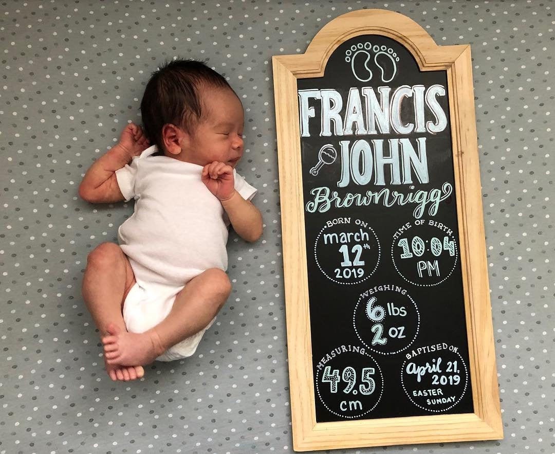 Birth Announcement Board Etsy