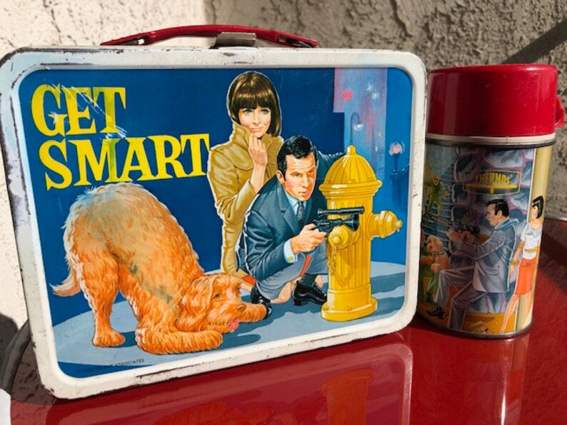 Get Smart vintage metal lunch box thermos | Etsy