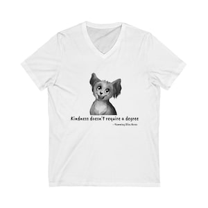 Unisex Jersey Short Sleeve V-Neck Tee