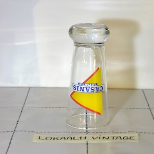 Casanis le pastis, Verre 1960, Iconic Français Bistro Barware, une tradition religieuse : l&#39;apéritif national anis à boire