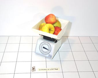 Balance de cuisine Bengt EK vintage : EKS Sweden, plastique blanc et noir