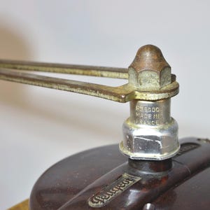 Vintage Peugeot Coffee Grinder: Cream French Manual Mill, Wood & Metal image 8