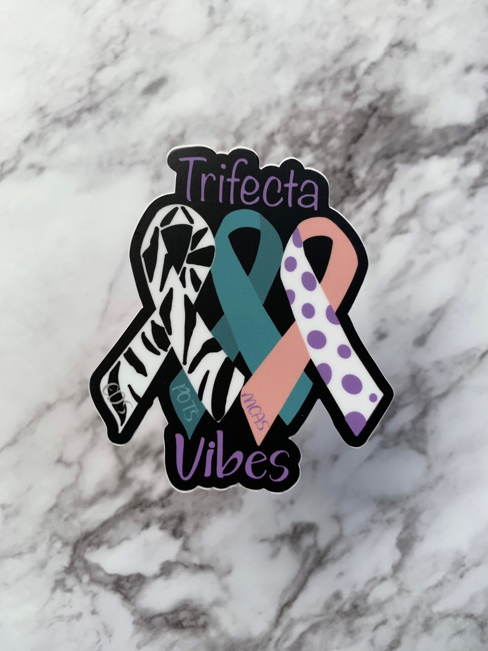 Trifecta Vibes Aufkleber EDSBewusstsein POTS MCAS Etsy