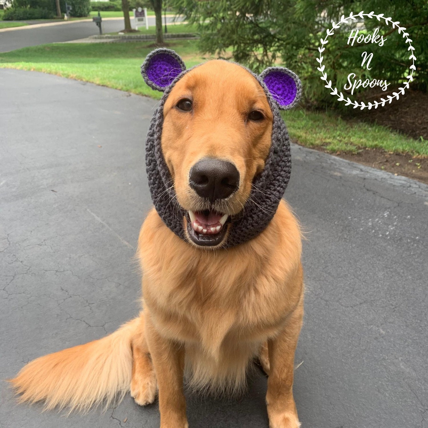 Crochet dog snood pet ear warmers animal ear protectors Etsy