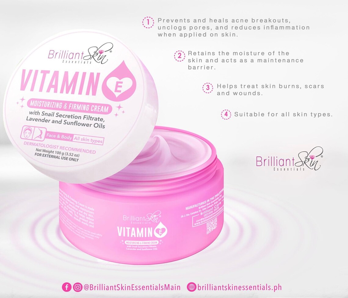Brilliant Skin Essentials Vitamin E Moisturizing and Firming Etsy