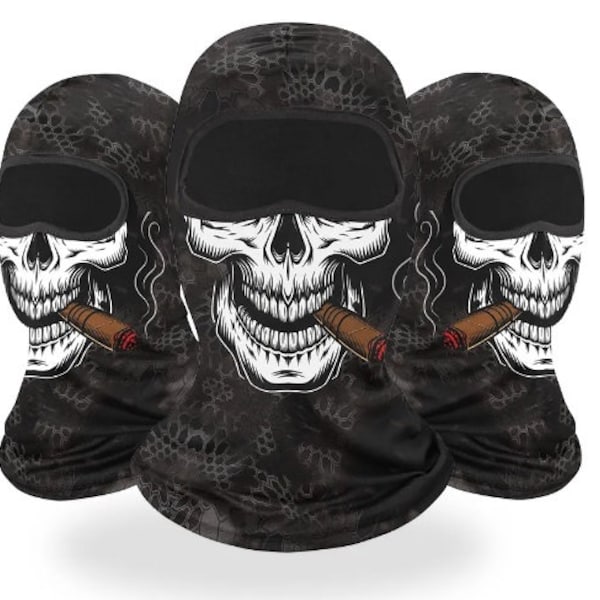 Ghost Skeleton Balaclava Motorcycle Motorbike Helmet Halloween Neck Warmer Ski Mask Moto Helmet