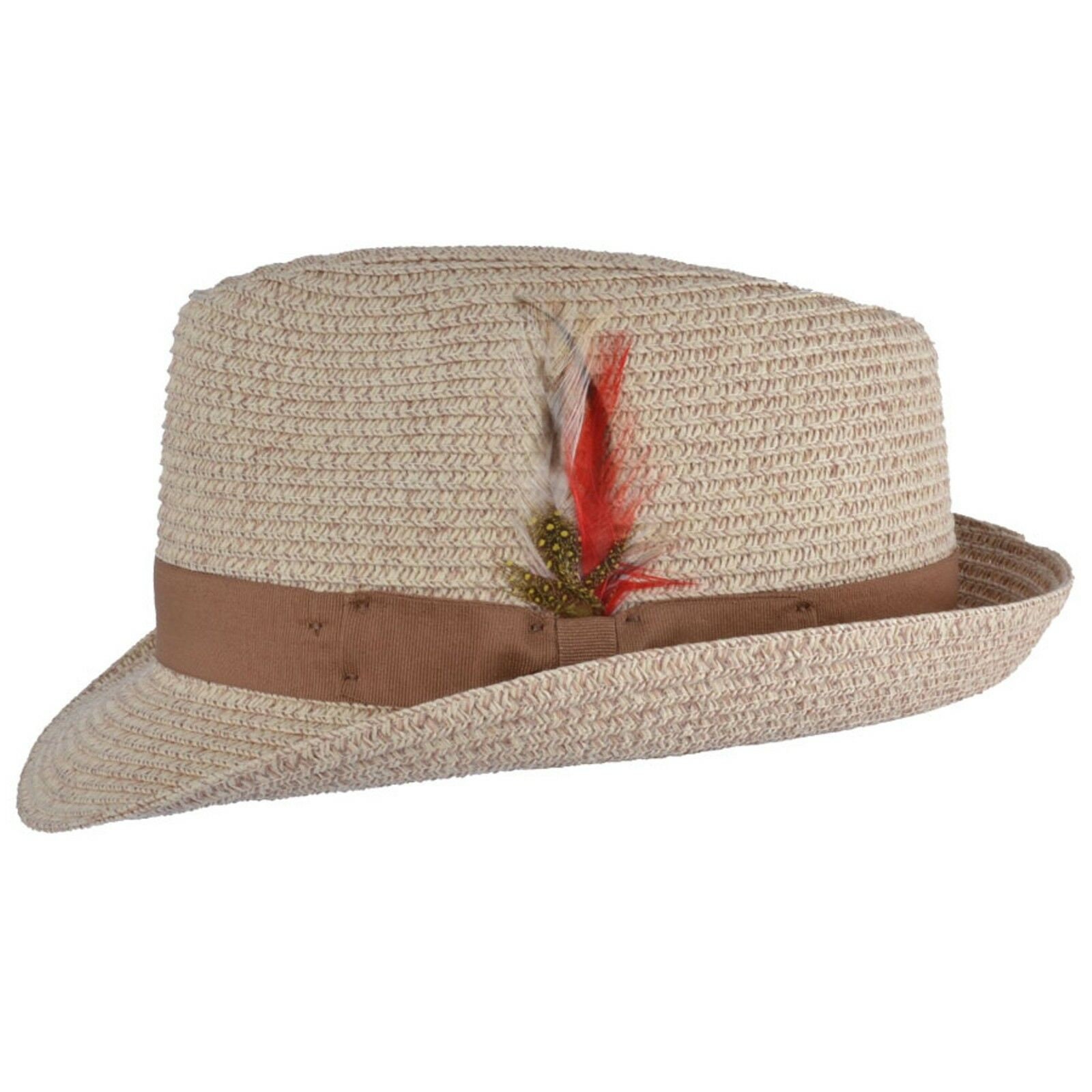 Unisex Straw Crushable Foldable Summer Trilby Hat With Etsy UK