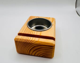Fused Glass Art Tea Light Holder Display Stand - Pine - Qty 10