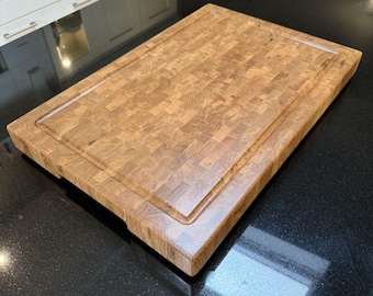 Oak End Grain Cutting Chopping Board Large