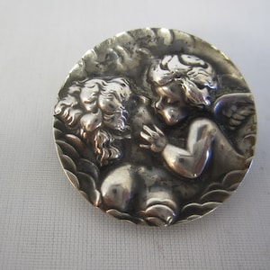 Unger Brothers Love's Dream Art Nouveau Sterling Silver Woman Kissing ...