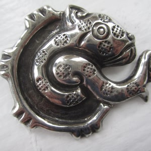 Vintage William Spratling Silver Jaguar Brooch Pin Book Piece
