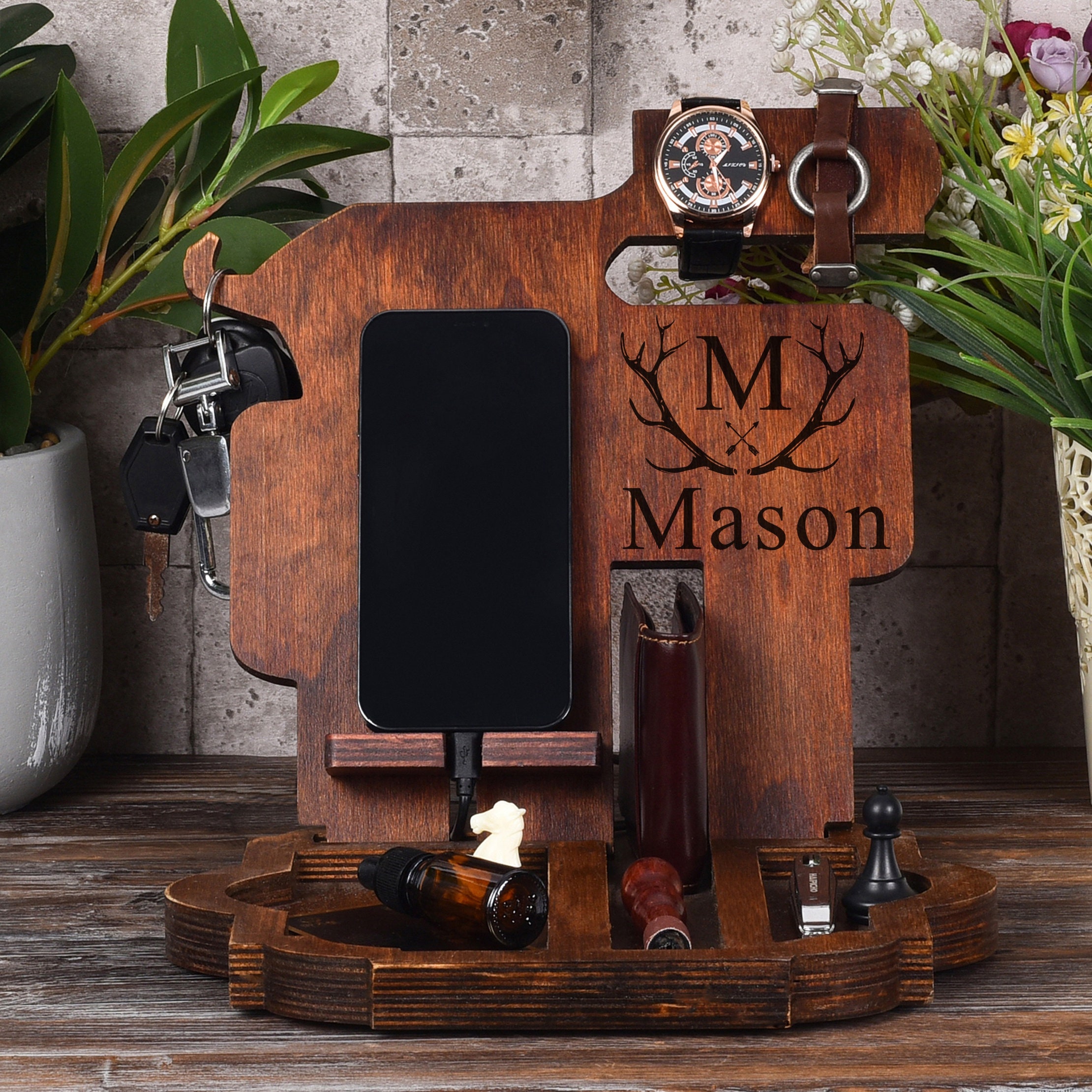 Docking Station Wood Station Docking Wood Dock Station Etsy