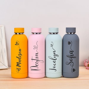 Gravierte Flasche, Wasserflasche, Brautjungfer Vorschlag, personalisiertes Geschenk, personalisierte Flasche, kundenspezifische Flasche, personalisierter Becher, Brautjungfer Geschenk Bild 6