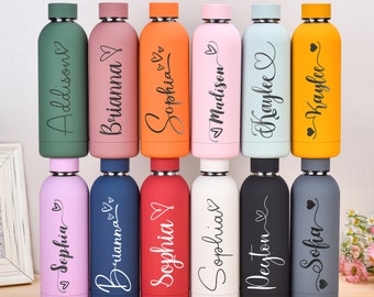 Gravierte Flasche, Wasserflasche, Brautjungfer Vorschlag, personalisiertes Geschenk, personalisierte Flasche, kundenspezifische Flasche, personalisierter Becher, Brautjungfer Geschenk