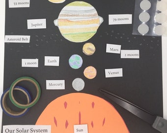 tri fold poster solar system