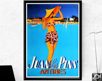 6 Juan Les Pins Postcard set 10x15cm watercolor prints