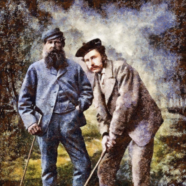Tom Morris St Andrews Old and Young Open Champion Golfer 2510 8x10-40x50 Art Print CHOICES