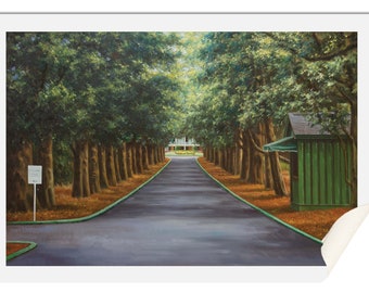 Augusta National Golf Club Course Magnolia Lane Masters PGA 1RiOil 8x10-40x60in Art Print