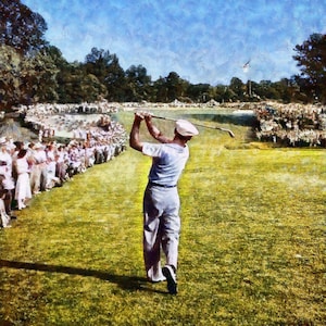 Ben Hogan US Open 1950 Merion oil painting PGA Golf 1vMC1 8x10-40x50 Art Print CHOICES