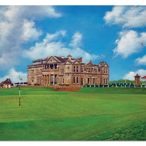 Golf Club Of St Andrews St Andrews Links The Open Championship British Open Golf Course Scotland Royal & Ancient Art Print Canvas Prints 05