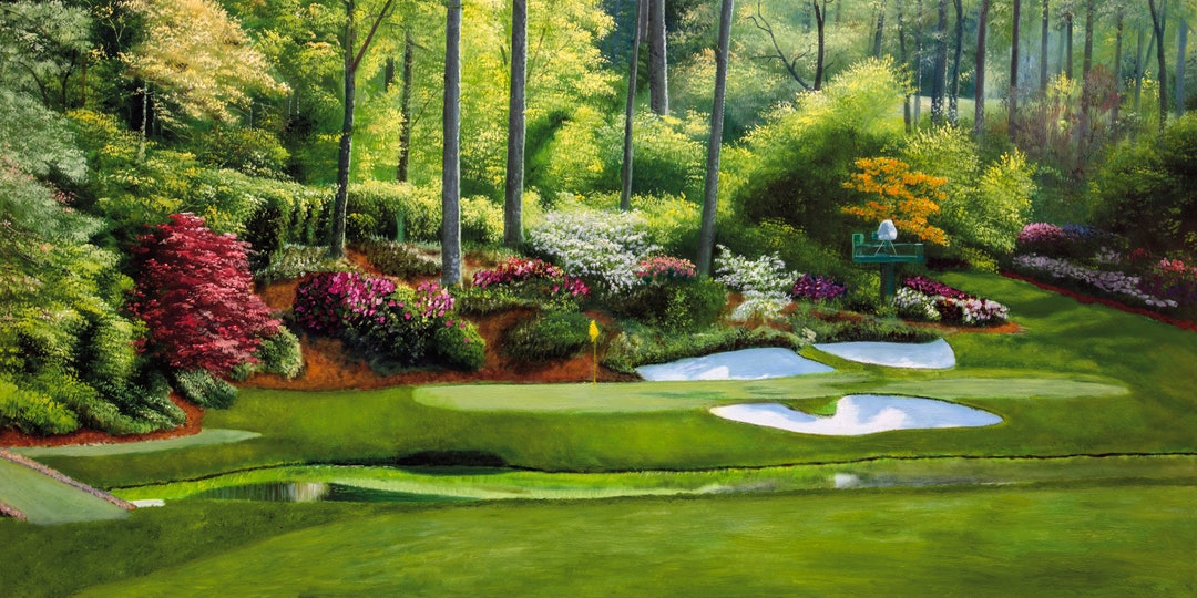 Augusta National Golf Club 12 Golden Bell Masters Amen Corner Oil