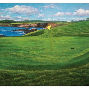 Pebble Beach Golf Links 10th Golf Club Hole 10 Course AT&T Pro-Am PGA Canvas Prints Decor Oil Painting Art Print 10Ri6 Pebblebeach Pro Am