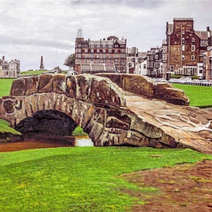 Swilcan Bridge St Andrews Links Open Championship British Swilken Art Print 10