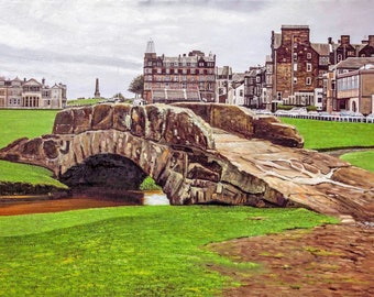 Swilcan Bridge St Andrews Links Open Championship British Swilken Art Print 10