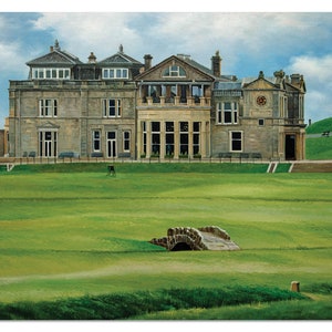 Royal & Ancient Art Print St Andrews Links The Open Championship British Open Golf Club Of St Andrews Golf Course Scotland Canvas Prints 03