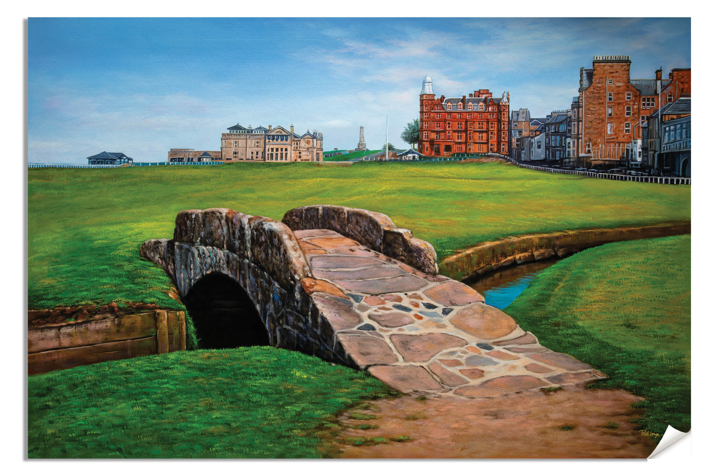 St Andrews Links The Open Championship British Open Swilcan Bridge St Andrews Golf Course Scotland Royal & Ancient Art Print Canvas Prints 2
