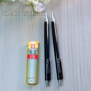 Lápiz mecánico Sakura, 0,3 mm, lápiz de dibujo automático extra fino