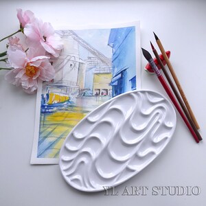 Traditional Chinese Porcelain Palette for Oriental watercolor painting -  ASIAN BRUSHPAINTER
