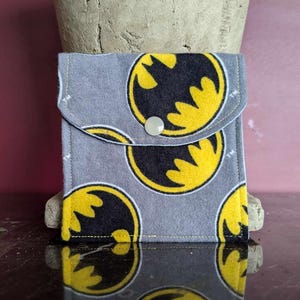 Bolsa para dinheiro / Bolsa para cartão / Bolsa para privacidade / Bolsa para maquiagem / Logotipo do Batman / Bolsa multiuso