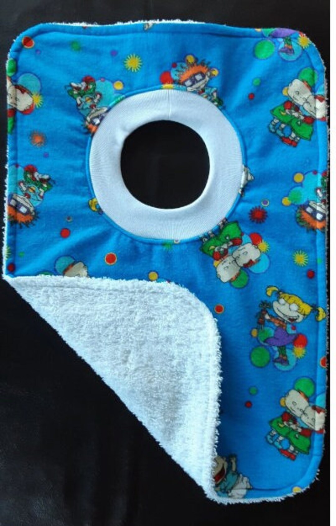 Rugrats Baby Bib Pullover Bib Blue Baby Bib Toddler Bib Overhead Bib