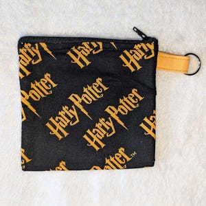 Pochette zippée multiusage - Porte-monnaie Harry Potter - Pochette pour objets indispensables du quotidien - Pochette pour écouteurs - Porte-monnaie - Pochette zippée pour cartes