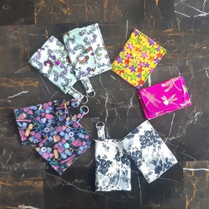 Carteira de cartão de tecido - Bolsa para dinheiro - Porta-cartões - Bolsa versátil - Carteira para troco